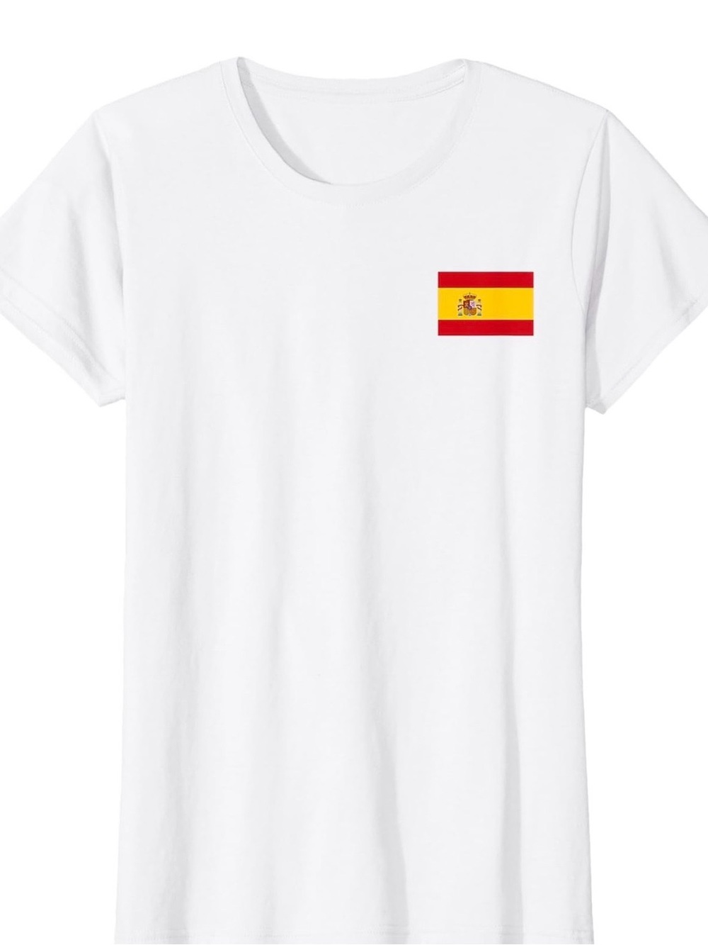 NEW SPAIN NATIONAL FLAG T SHIRT TOP ESPANA Women’s Size SM